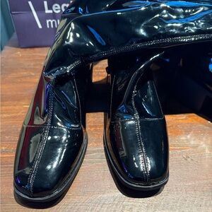 Thigh high boots for women over the knee patent leather